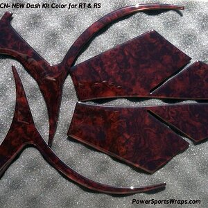 Lavish Wood CN  Dark Wood Dash kit - For RS & RT model Spyders