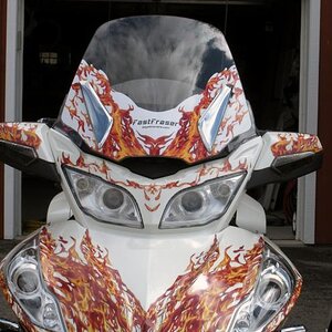 Digital windshield blackout to match graphics