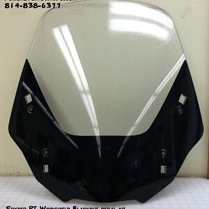 SPyder RT windshield Blackout glossy Black