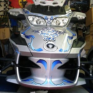 After doing the front trunk we decided to add some accents to the lower air dam it just looked unfinished down their.