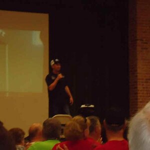 Len at Cowtown Tuesday 4 24 12