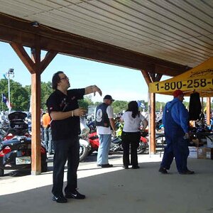 Elka shocks owner explaining how to stuff for shocks Thur 4 26 12