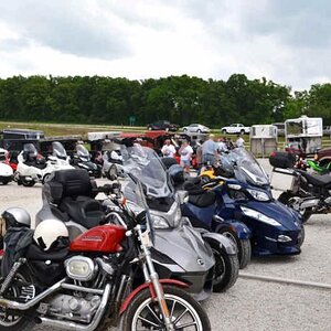 sat bikes even parked in vendor village