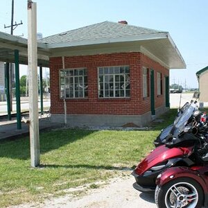 Nice spot for a break - by an old depot!
