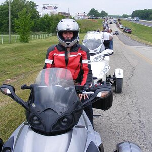 Eagerly waiting to start the Route 66 ride.  It was a great ride!