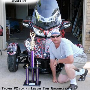 jim booth trophy 2- this was trophy #2 that Jim has won in a graphics contest at various car & motorcycle shows in his area.  Way to go Jim!!