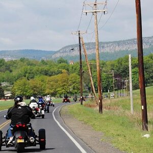 Mohonk Mountain ahead