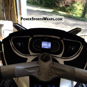 Brushed Metal  Spyder RT dash kit