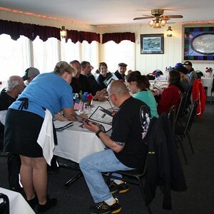 They set us up in the dinning room facing the lake - great view and great food!