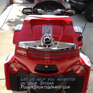 Advertise on your Spyder... Reflective film available for night view.