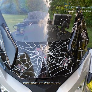 Ed's RT custom windshield design- we custom created this for one of our customers.  Thanks for sending the photos Ed..
