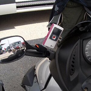 Where I mounted the flip video, so that's why the video is crooked.