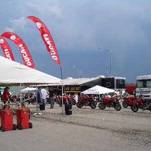 It got a little stormy late in the afternoon Saturday.