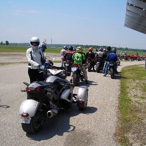 Just before first session - can you see my knees shaking?!