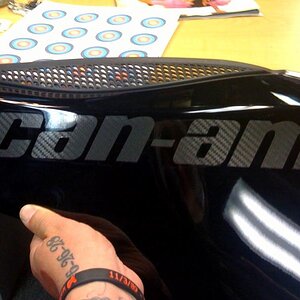carbon fiber logo