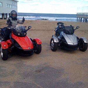 first day out for beach pizza