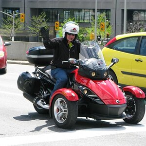 This one was taken after I noticed Marc Labreche with his camera standing on the corner. Taken in Ottawa a few hours after the Marathon was over.