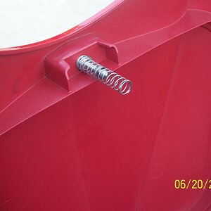 Truck latch spring