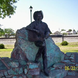 Rex Allen statue, Rex Allen Museum, Willcox, AZ
