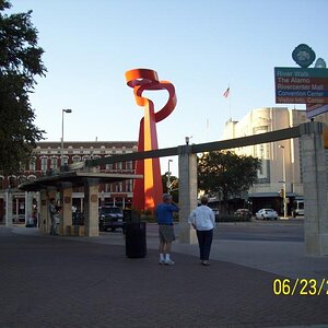 Sculpture near The Alamo