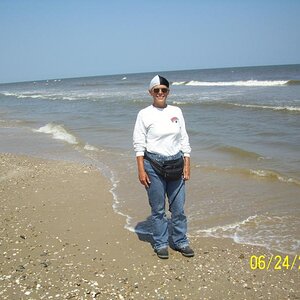 Alien on the beach.  Bolivar Peninsula, TX