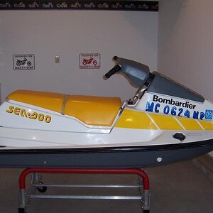 1988 Sea Doo.  All original Rotax 580 two stroke engine.  Battery, starter and impeller only non-original parts.