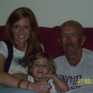 Dudley with grand and great-grand daughters.