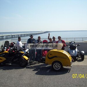 Group with the banner, Pensacola, FL