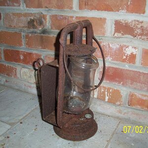 Kerosene lantern.