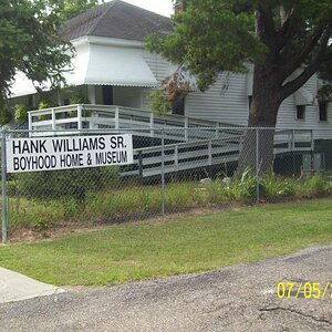 Hank Williams, Sr Museum and boy hood home in Georgiana, AL