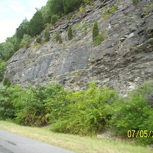 I liked the rocks as we zoomed (for us) by.  I-59 North, GA