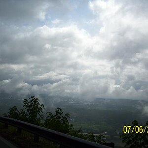 Looking into the valley.
