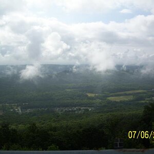 Looking into the valley.