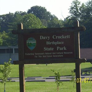 Easy one: Davy Crockett Birthplace State Park.