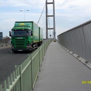 Humber Road Bridge England- Crossed on the way 
to Scotland