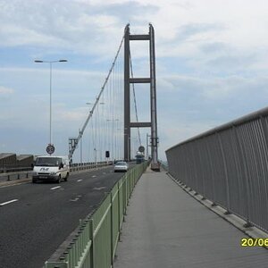 Humber Road Bridge England- Crossed on the way 
to Scotland