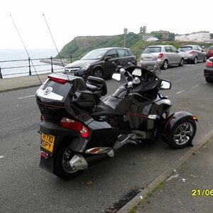 Spyder just outside Scarborough England on the way to 
Scotland