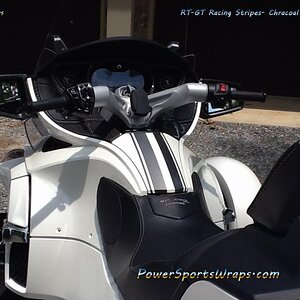 Charcoal metallic stripes