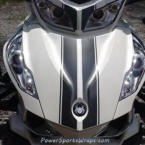 Trunk stripes in Charcoal Metallic