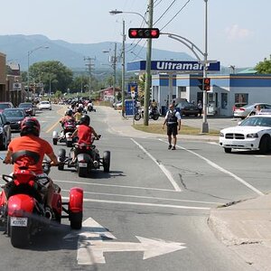 Parade:  We did not stop at any red light neither!