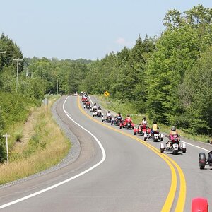 Parade:  First curve!