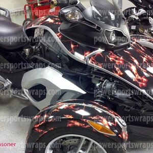 Julie R -orange stars lightning Spyder RS full kit