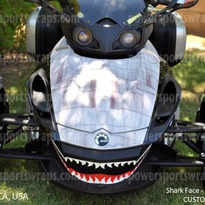 dirty air craft w/ shark face Spyder full graphics kit. ORDER 814-838-6377
