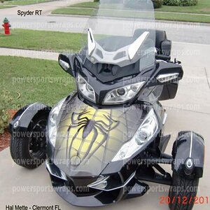 spidy on web yellow RT or RS trunk wrap Order at 814-8385-6377