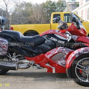 Silver Red spyder graphics kit