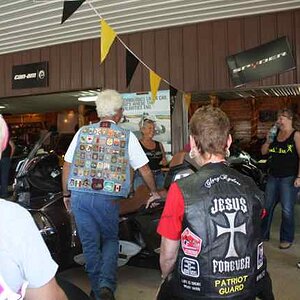 Hangin' out around the free food