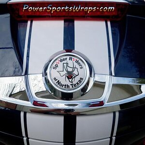 Custom BRP Spyder Emblem cover for riding group