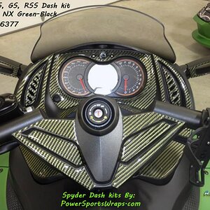 RS Dash kit NX Green Black
Order your kit: PowerSportsWraps.com
814-838-6377