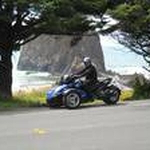 Haystack Rock just off of Oregon Hiway 101