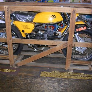Rockford Motorcycle from 60's found still in crate.